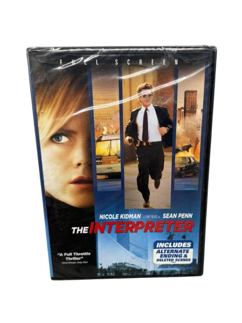 The Interpreter DVD Full Screen Nicole Kidman Sean Penn Bonus Features Sealed